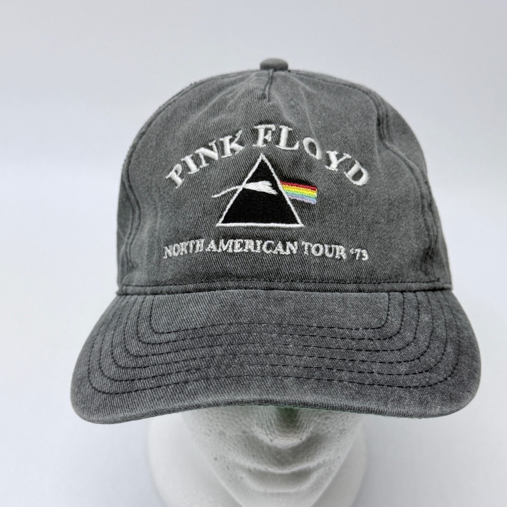 Pink Floyd North American Tour 73 Grey Snapback Hat Dark Side of the Moon Cap